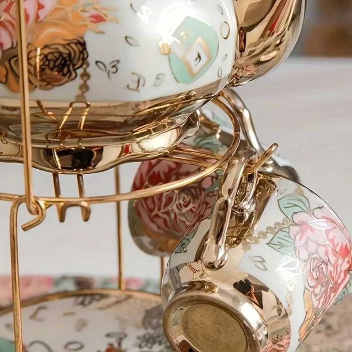 Conjunto para Café de Cerâmica com 19 Peças Novas