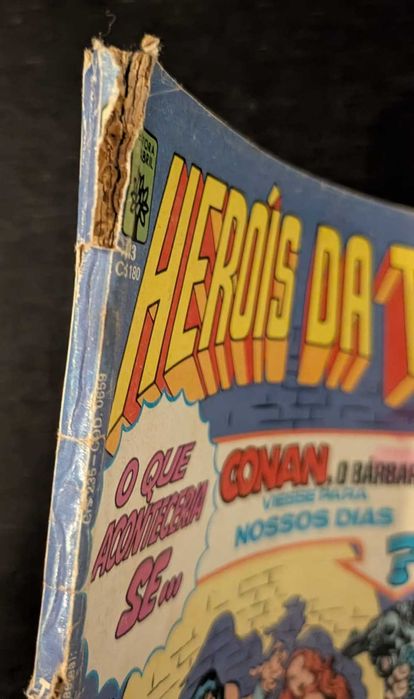 BD "Capitão América" e "Heróis da tv" (Vintage)