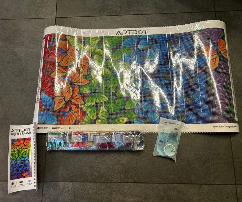 Wyklejanki diamentowe, haft diamentowy