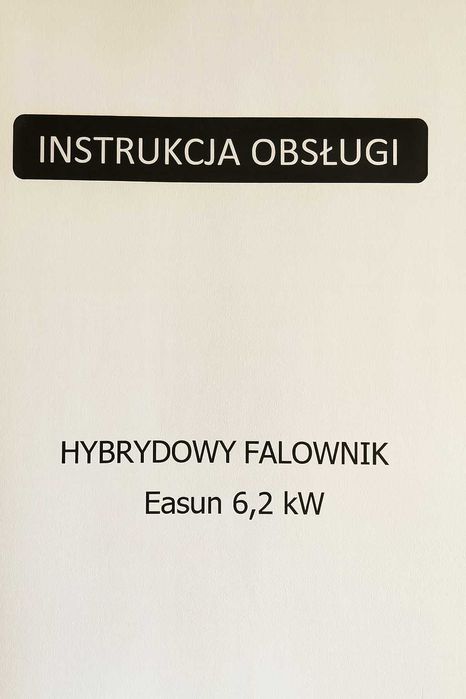 Easun Parallel Falownik 6,2kW Off-Grid MPPT WiFi Instrukcja po polsku ISolar-SMG-II-6-2KP-48V-WIFI