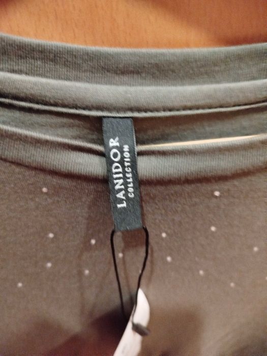 Camisola de algodão verde da Lanidor