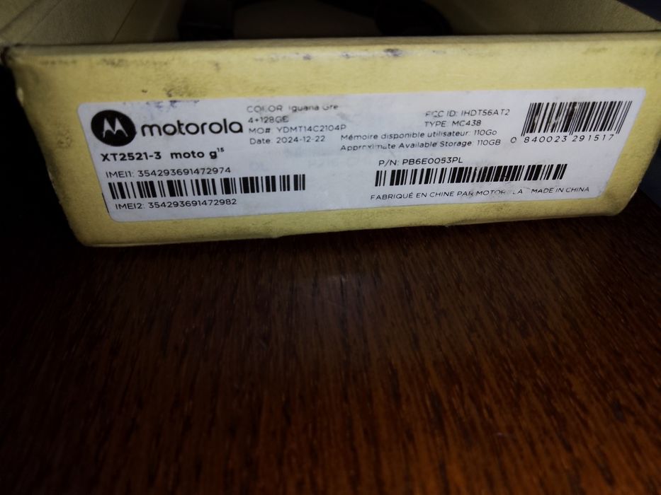 Nowa Motorola g15