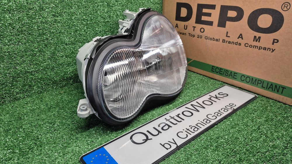 Otica Farol Esquerdo Mercedes Classe C W203 de 2000 a 2011 Ref. 440-1124L-LD-E NOVO DEPO