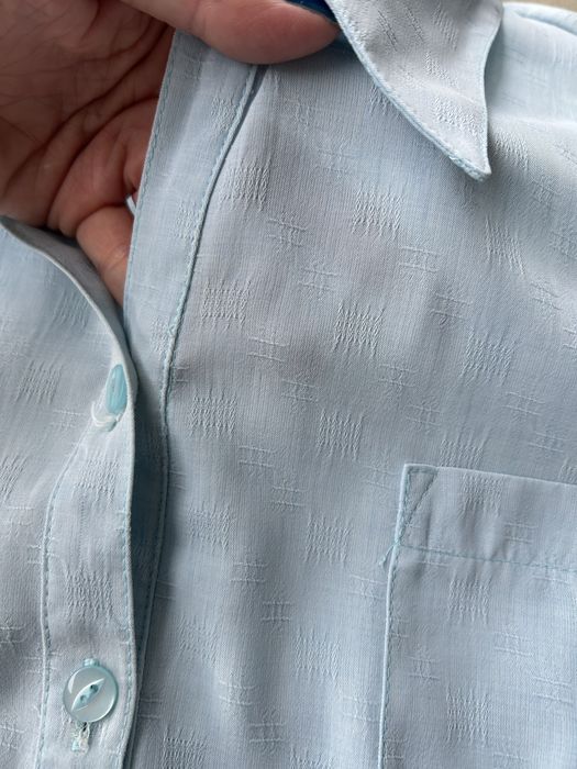 Błękitna bluzka koszulowa Błękitna Koszula