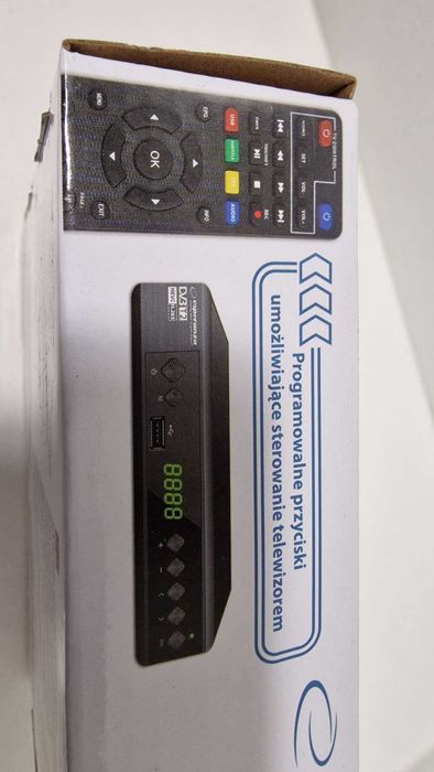 NOWY EV111P dekoder tuner naziemnej telewizji DVB-T2 Komis Czeladź