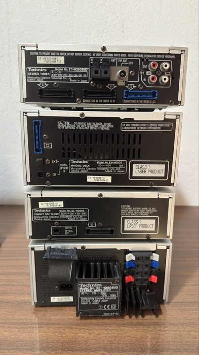 Technics HD505 Completo (MiniDisc + CD + Amplificador + Colunas + Comando)