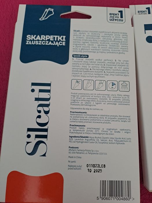Skarpetki złuszczające