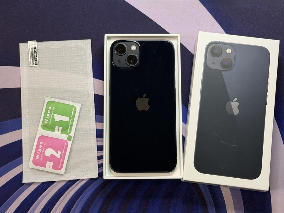 Iphone 13, 100% baterii, 128gb, midnight, zadbany bdb stan!