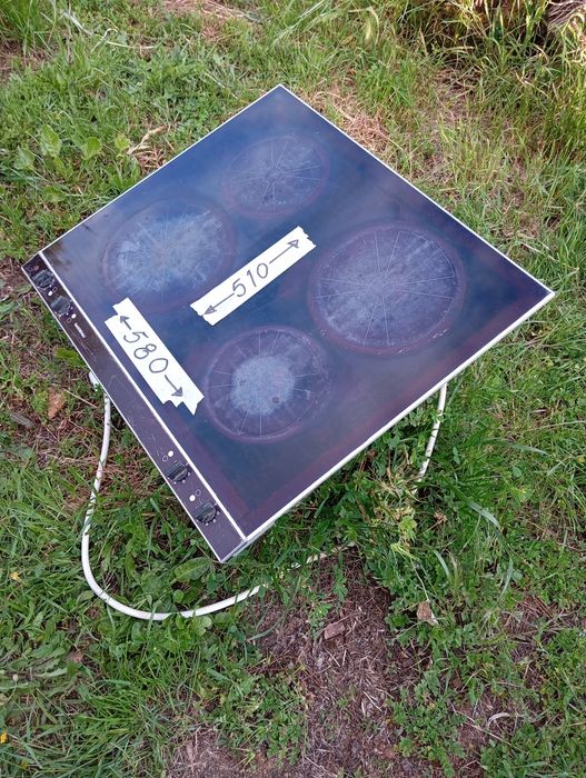 Placa elétrica a trabalhar na perfeição