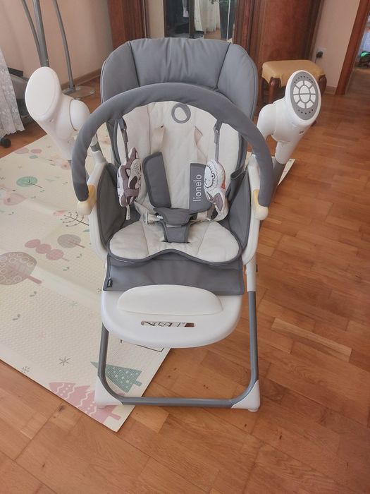 Крісло-гойдалка для годування 2 в 1 Lionelo Niles Grey