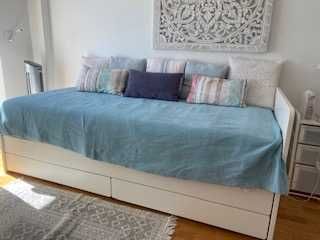 Estrutura de cama c/ gaveta arrumação modelo SLAKT do IKEA, 90x200 cm