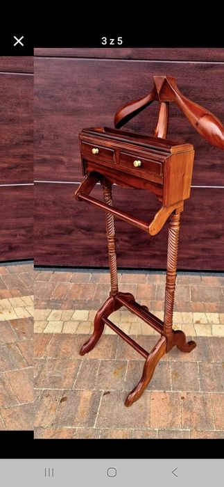 Wieszak kamerdyner  drewniany