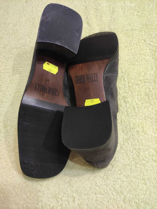 Туфлі шкіряні нові жіночі з квадратним носком р.41/26,5см