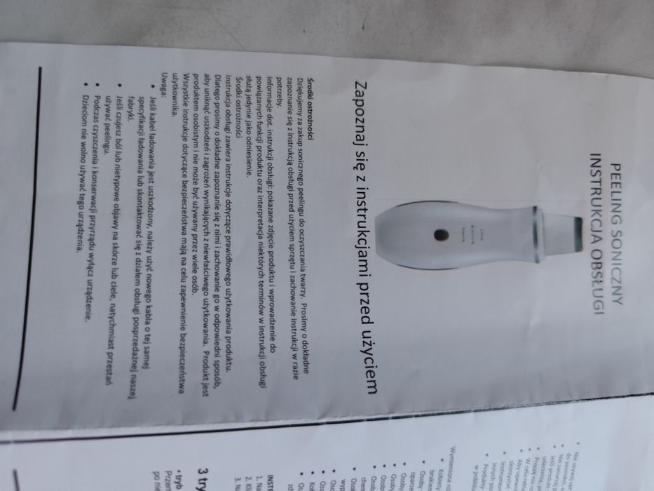 Peeling soniczny do oczyszczania twarzy