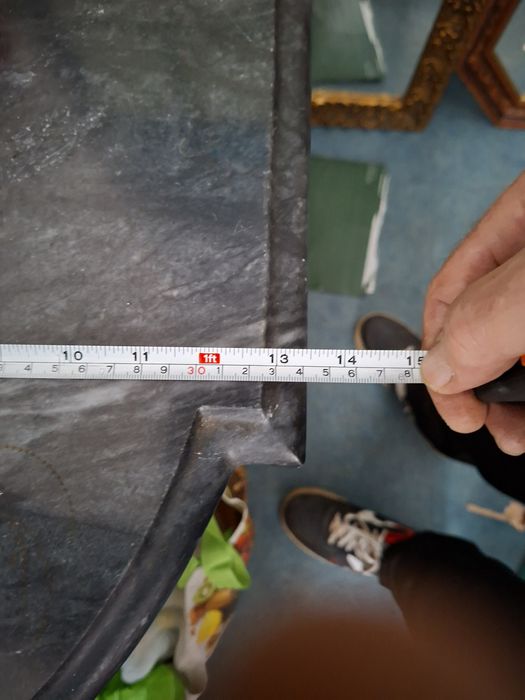 Conjunto credencia mármore e espelho