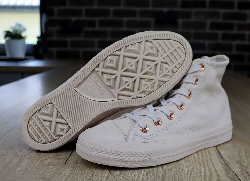 Converse skórzane damskie trampki 39 ( 24,5 cm)