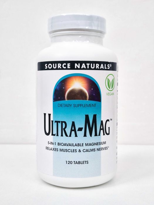 Магній з вітаміном B6 Source Naturals Ultra-Mag, 60/120 таблеток
