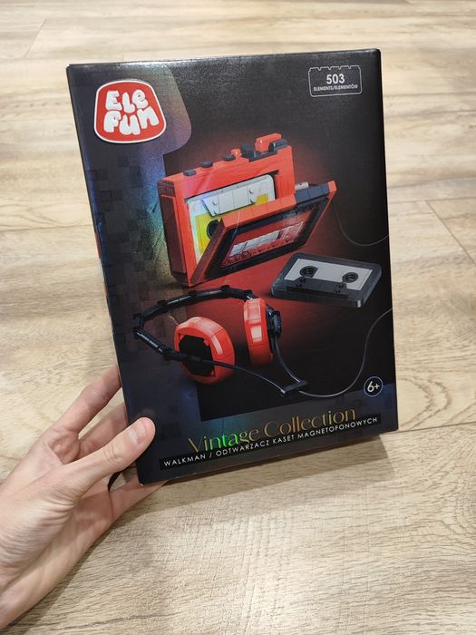 Klocki Elefun Vintage Collection Walkman Odtwarzacz kaset magnetofonow
