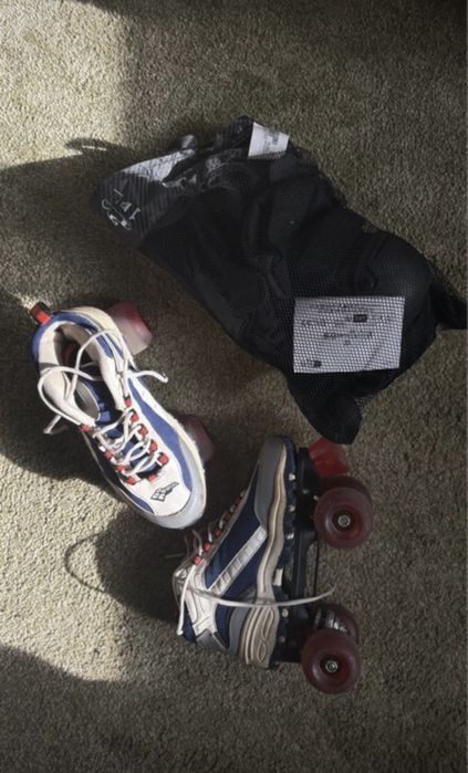 Patins 4 rodas + Proteções - decathlon
