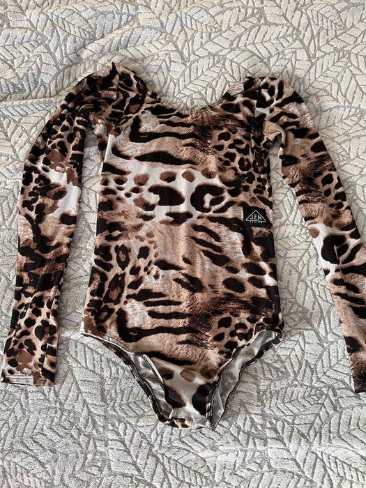Боді Jem для бальних танців леопард