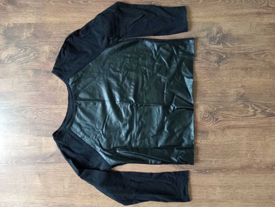 Bluzka czarna rękaw 3/4 XS/S 34/36
