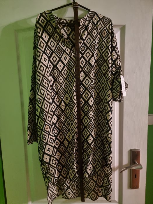 Sukienka tunika romby