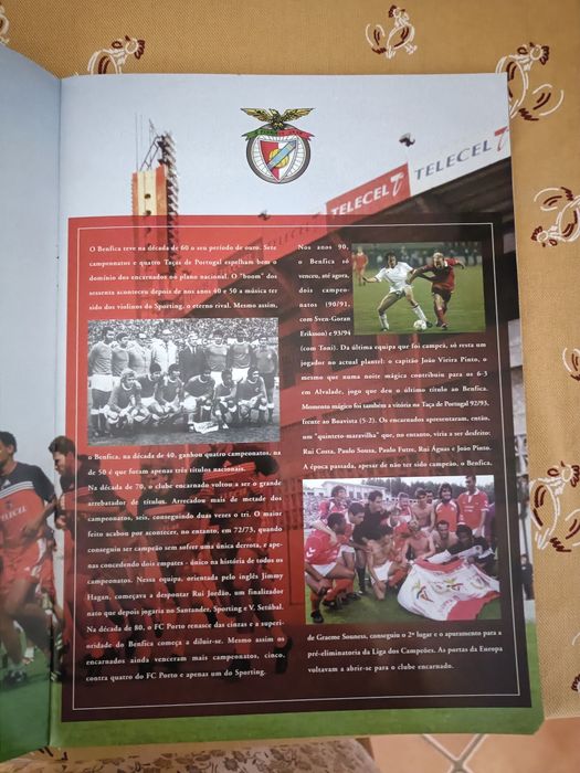 Moedas da coleção do Sport Lisboa e Benfica
