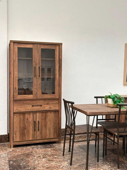 Vitrina + mesa + aparador - ENVIO GRÁTIS