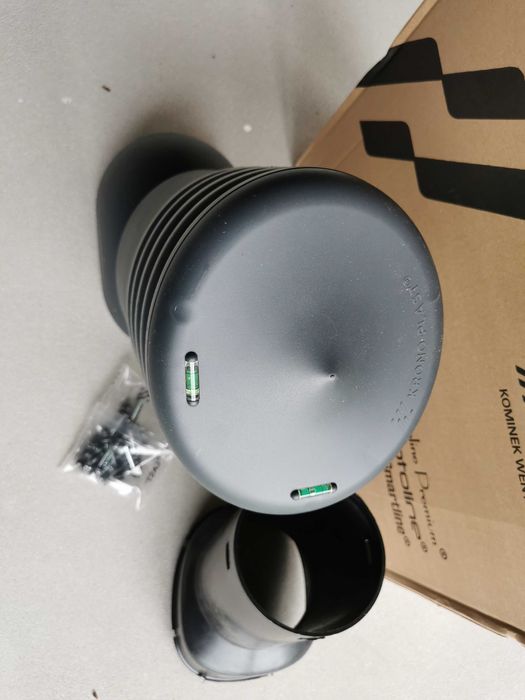 Nowy ocieplony kominek wentylacyjny Antracyt