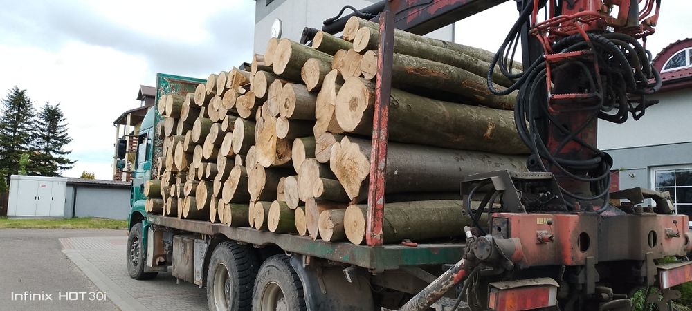 Drewno opałowe w wałkach