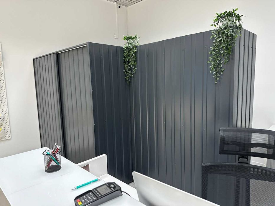 Designerska szafa przesuwna, obłożona blachą mega efekt DUŻA