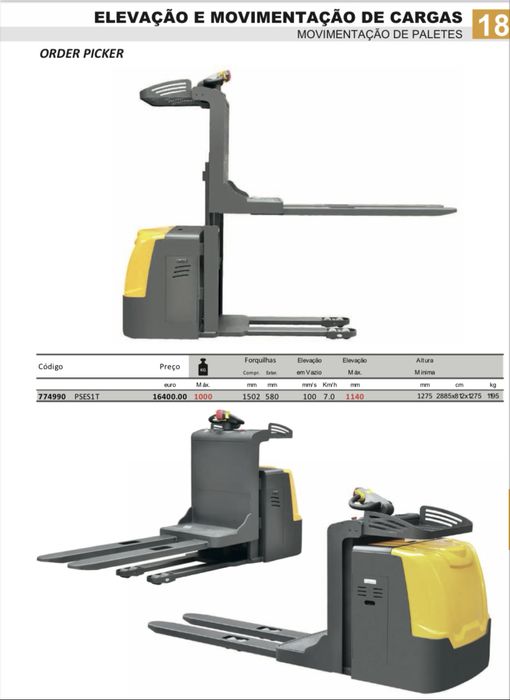 Stacker Empilhador- movimentacao de paletes