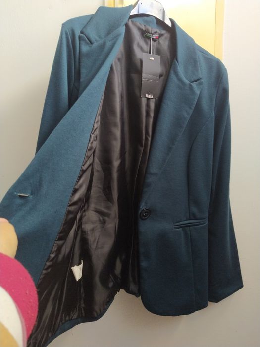 Blazer azul elegante e confortável- Made in Italy - Tamanho L - Novo!