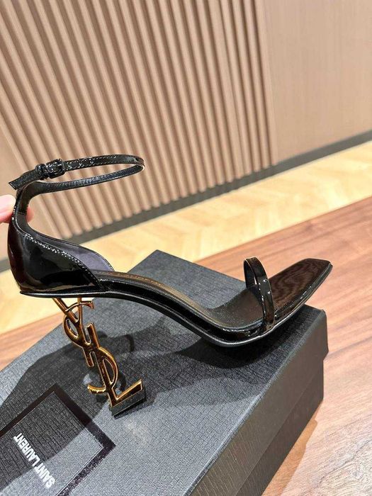 36 37 38 Черные босоножки YSL Opyum Yves Saint Laurent босоніжки