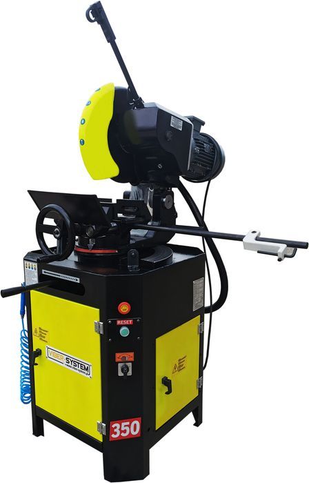 Przecinarka tarczowa do metalu Viber-System MKS 350V, 2 kW, 400 V, tarcza 350 mm, regulacja obrotów, precyzyjne cięcie pod kątem 45°