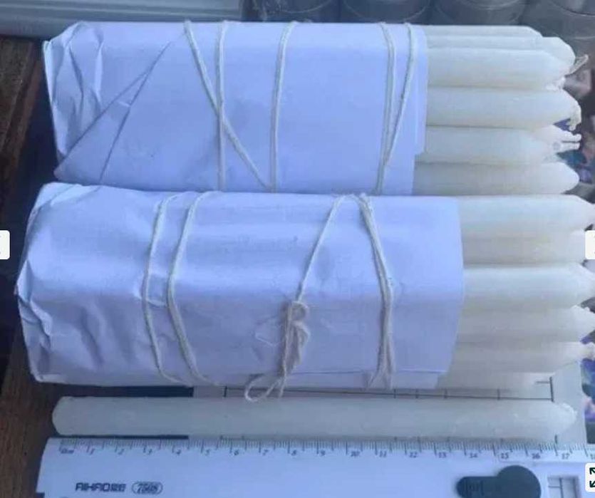 Свічки 600 шт 17 см на 12 мм