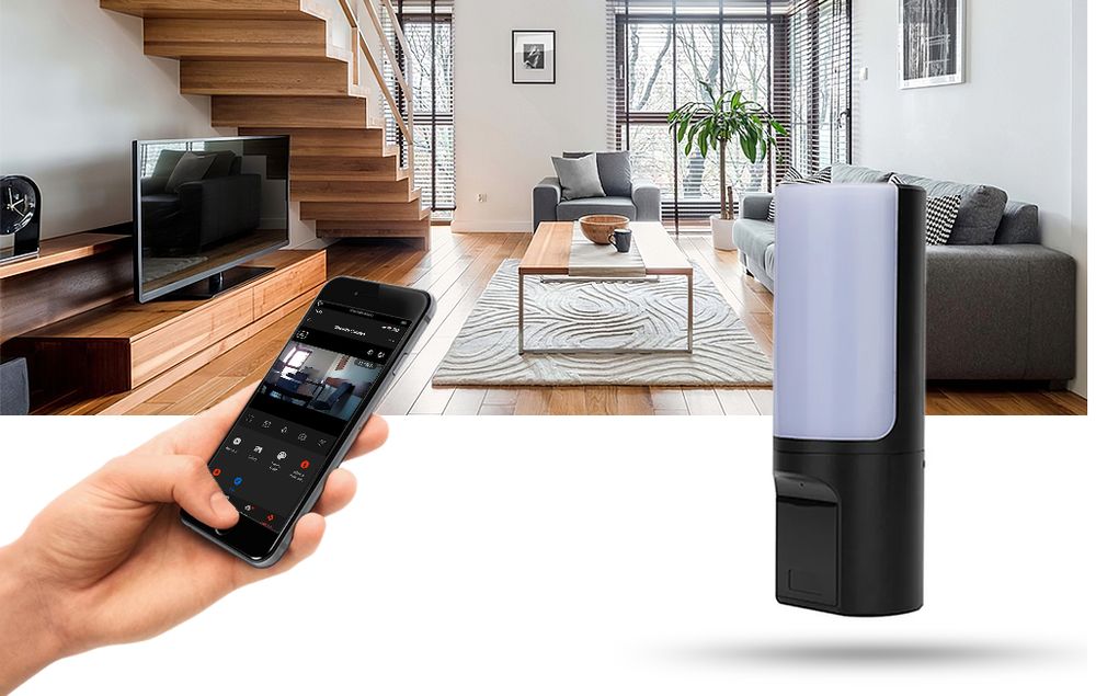 Ukryta Kamera Wifi Lampa Ścienna Podgląd Zdalny Detekcja Mkty17