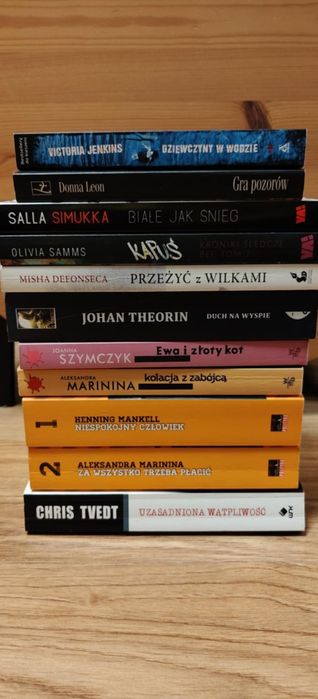 Komplet 11 książek – kryminał, thriller, powieści obyczajowe