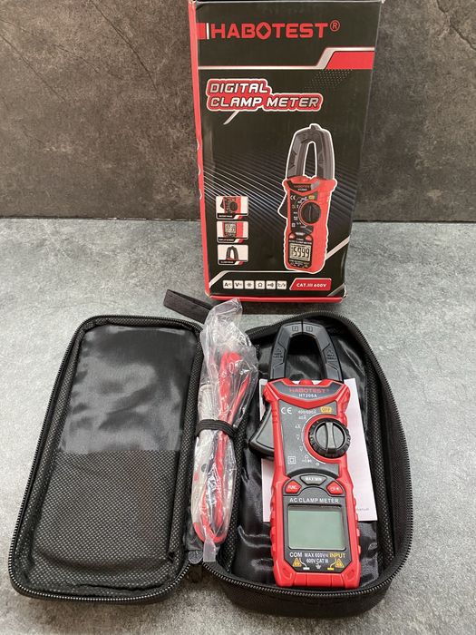 Токовые клещи habotest 206A, мультиметр, вольтметр