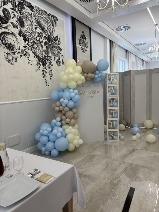 Ścianki balonowe do zdjec, komunia chrzciny,dekoracje ozdoby