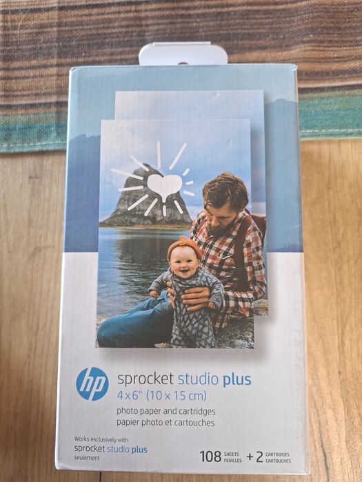 Sprzedam cartridges tusz 2szt i papier do drukarki  hp sprocket studio plus