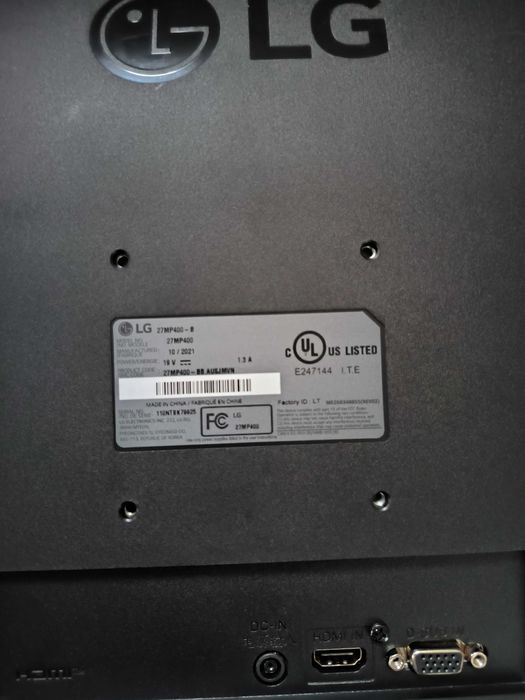 Монитор LG IPS 27 дюймов