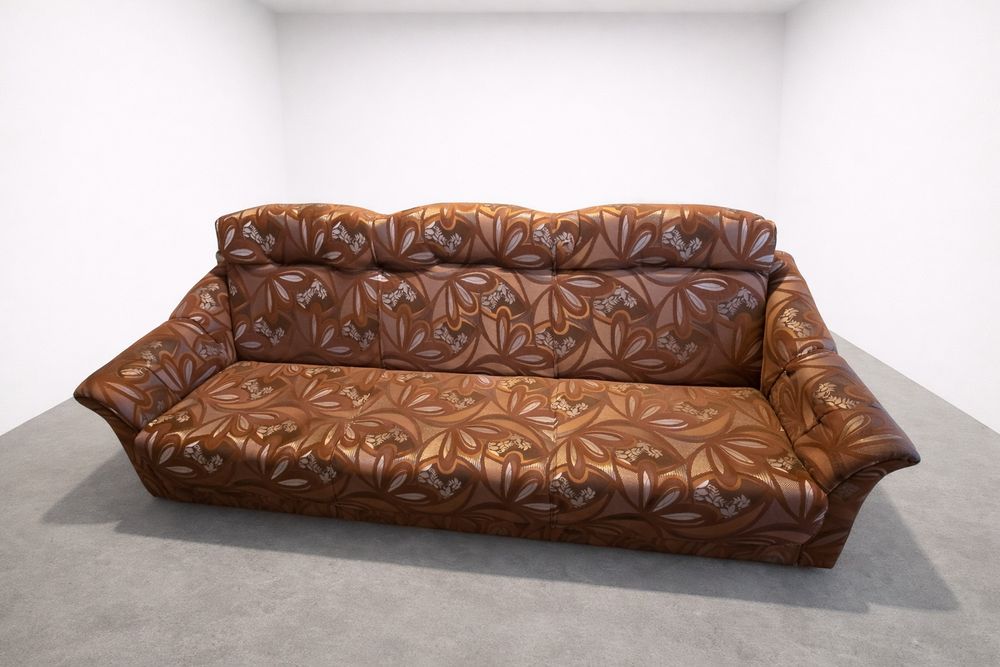 Sofa rozkladana  brązowa