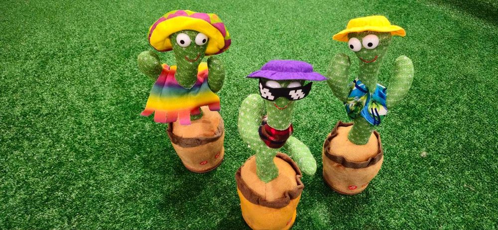 Танцующая мягкая игрушка кактус