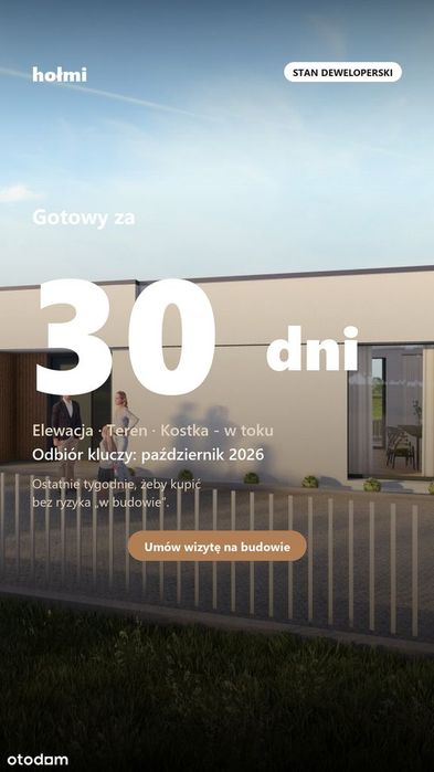 Ostatni dom 122 m² -Parterowy - łąki za płotem - PREMIUM wykończenie