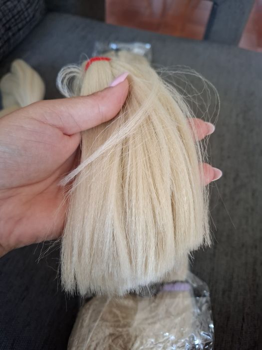 Cabelo jumbo postiço loiro para trançar