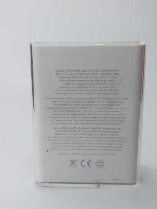 Apple iPod Shuffle 4GB Silver — новий, комплект