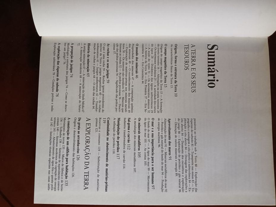 A Terra e os seus tesouros; A exploração da Terra	Como Novo!!