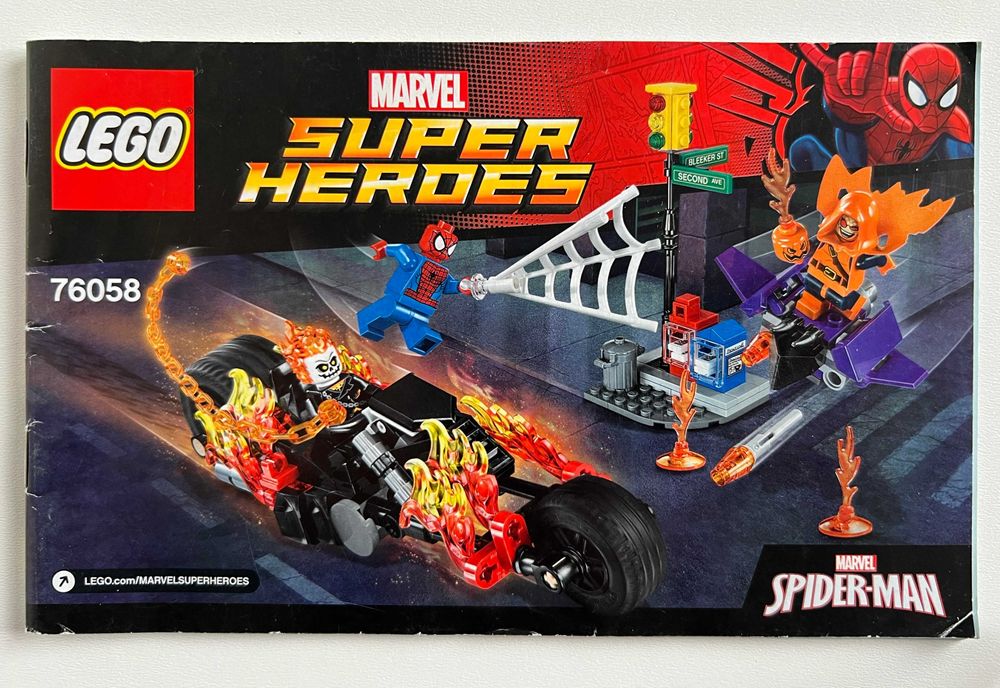 Lego Super Heroes 76058 Atak upiornych jeźdżców z instrukcją