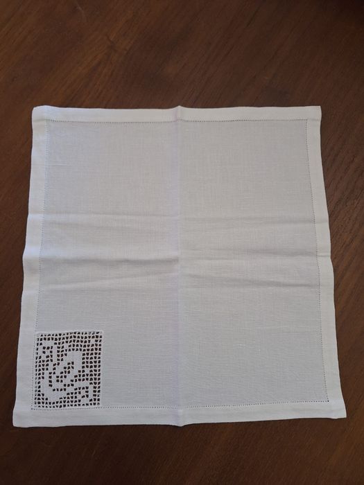 NOVO PRECO 950 €€€€ Toalha mesa linho 3,12m×1,60m com 12 guardanapos